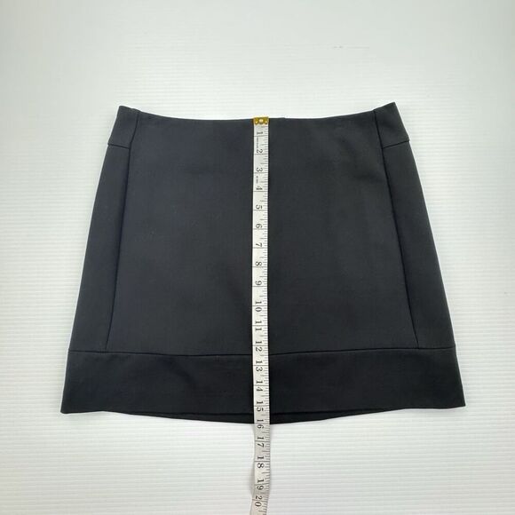Willi Smith Black Mini Skirt A-line Modern Minimal Office Boss Lady Size 4 - Picture 6 of 6
